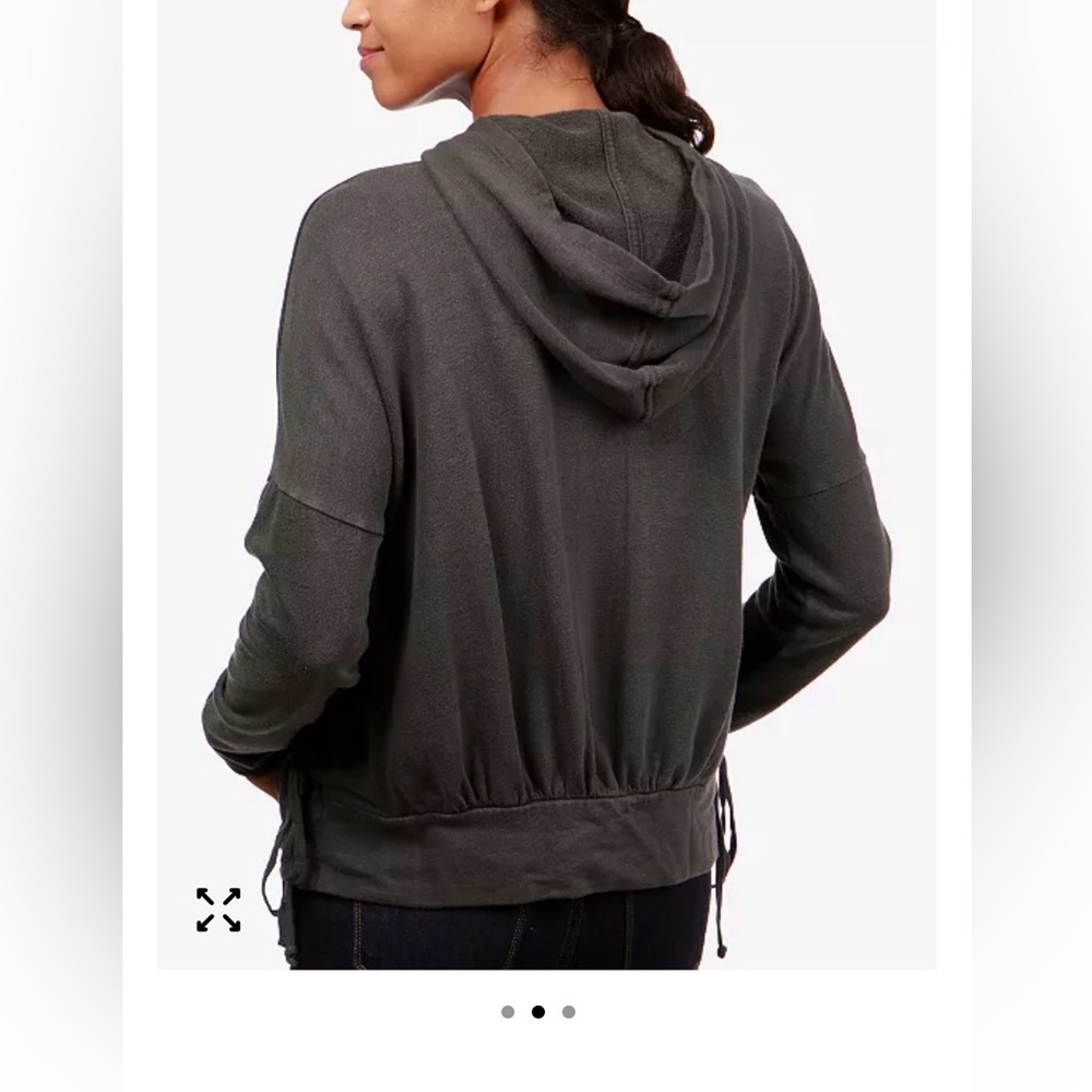 Lucky Brand Dark Gray Floral Hoodie - Picture 2 of 8